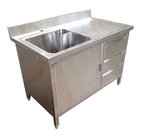 stainless steel basin cabinet